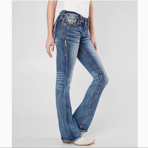 NWOT Rock Revival Yui Boot Stretch Jeans Size 28 - Picture 2 of 9